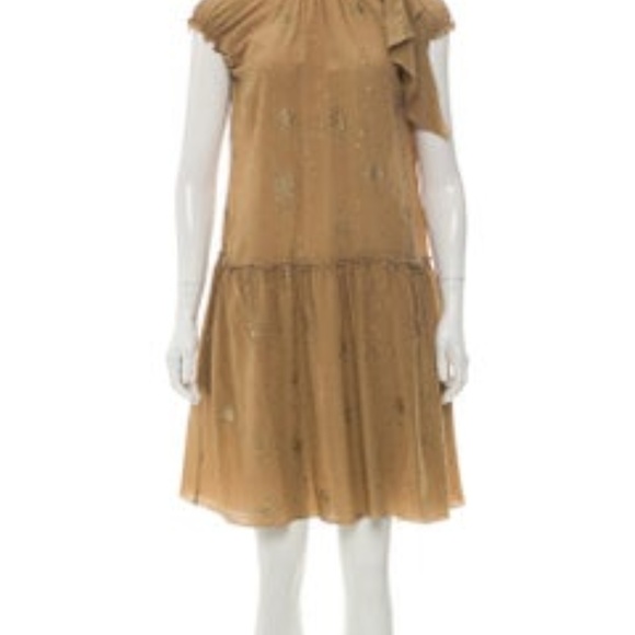Tomas Maier Silk Heart Burst Dress w/ Tags - Picture 1 of 5